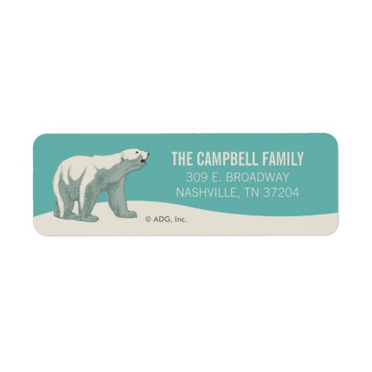 ノースポールホリデイポーラベア ラベル (正面)