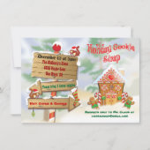 ノースポールホリデークッキースワップ招待状 招待状 (正面)