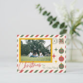 ノースポールポスト 「メリークリスマス」 カード1枚 写真 シーズンカード (スタンド正面)