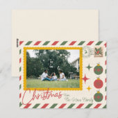 ノースポールポスト 「メリークリスマス」 カード1枚 写真 シーズンカード (正面/裏面)