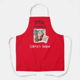 ノースポールヴィンテージサンタオールオーバープリントエプロン エプロン