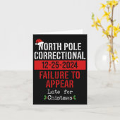 ノースポール刑務所 出頭遅刻 クリスマスイブ カード (黄色い花)