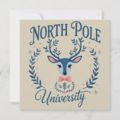 ノースポール大学のクリスマス チノワゼリーのトナカイ シーズンカード (正面)