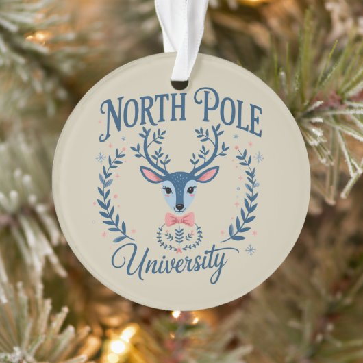 ノースポール大学 クリスマス チャイノイズリー トナカイ オーナメント (ツリー)