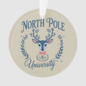ノースポール大学 クリスマス チャイノイズリー トナカイ オーナメント (正面)