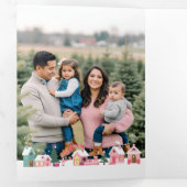 ノースポール小妖精や小人ワークショップサンタピンクビレッジの写真 三つ折りクリスマスカード (内部最初)