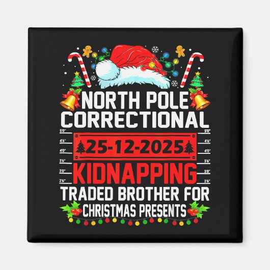 ノースポール矯正クリスマス誘拐取引 マグネット (正面)