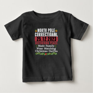 ノースポール矯正 平和を乱す家族 ベビーTシャツ