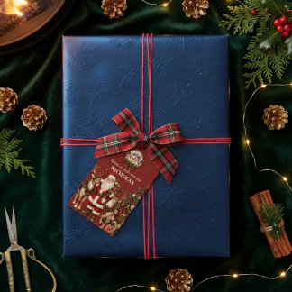 ノースポール サンタ トナカイ クリスマス 名前入り ギフトタグ