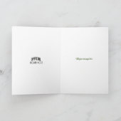 ノースポール ヴィンテージサンタ 5" x 7" 折りたたみカード カード (内部)