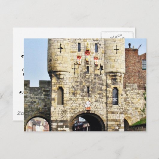 ノースヨークシャーのニューヨークのシティゲート ポストカード (正面/裏面)