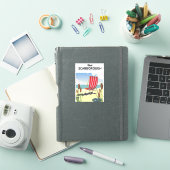ノースヨークシャーのヘイスティングの海岸のポスター シール (iPadカバー)