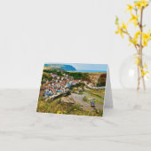 ノースヨークシャーの写真と折り畳まれたグリーティングカード カード (黄色い花)