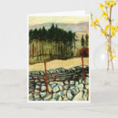 ノースヨークシャームーアのグリーティングカード カード (黄色い花)