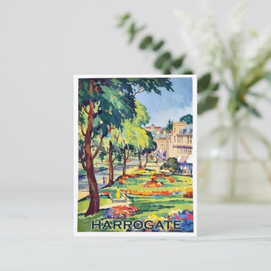 ノースヨークシャー州ハロゲートのスパタウンにある公園 ポストカード (スタンド正面)