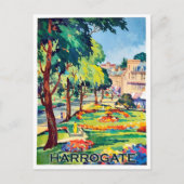 ノースヨークシャー州ハロゲートのスパタウンにある公園 ポストカード (正面)