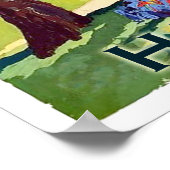 ノースヨークシャー州ハロゲートスパ町の公園 ポスター (角)