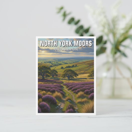 ノースヨークムーア国立公園イングランド ポストカード (スタンド正面)