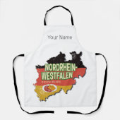 ノースラインウェストファリアドイツレトロNRWお土産 エプロン (正面)