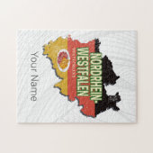 ノースラインウェストファリアドイツレトロNRWお土産 ジグソーパズル (横)