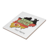 ノースラインウェストファリアドイツレトロNRWお土産 タイル (側面)