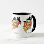 ノースラインウェストファリアドイツレトロNRWお土産 マグカップ (正面右)