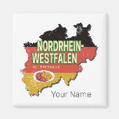 ノースラインウェストファリアドイツレトロNRWお土産 マグネット (正面)