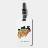 ノースラインウェストファリアドイツレトロNRWお土産 ラゲッジタグ (正面縦)