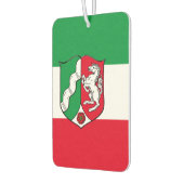 ノースライン州西ファリアピンバックボタン国旗 カーエアーフレッシュナー (左)