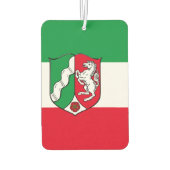 ノースライン州西ファリアピンバックボタン国旗 カーエアーフレッシュナー (裏面)