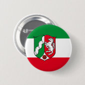 ノースライン州西ファリアピンバックボタン国旗 缶バッジ (正面&裏面)