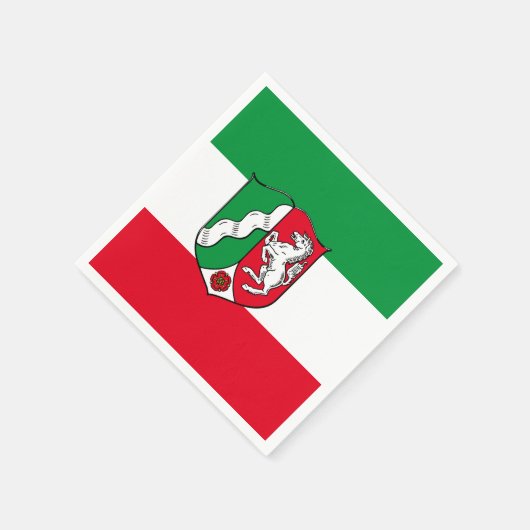 ノースライン・ウェストファリア紙ナプキンス国旗 スタンダードカクテルナプキン (角)