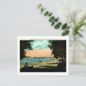 ノースラグーン、リンカーンパーク、シカゴヴィンテージ ポストカード (スタンド正面)