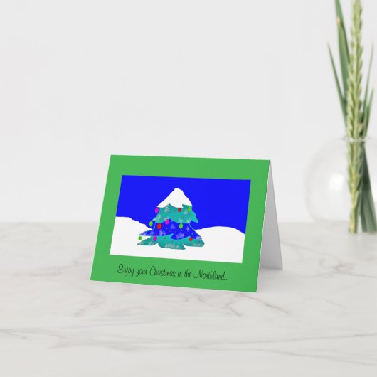 ノースランドのクリスマス ノートカード (正面)