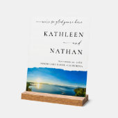 ノースレイクタホデスティネーションウェルカム アクリルサイン (傾斜)