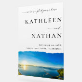 ノースレイクタホデスティネーションウェルカム アクリルサイン (傾斜)