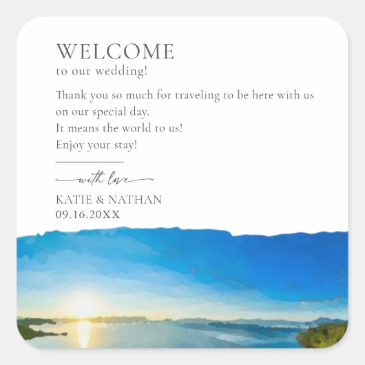 ノースレイクタホデスティネーション スクエアシール (正面)