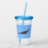 ノースロップグランマンB-2スピリットアクリルタンブラー アクリルタンブラー (裏面)