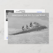 ノースロップXB-35ウィング飛んでいるポストカード ポストカード (正面/裏面)