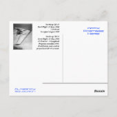 ノースロップXB-35ウィング飛んでいるポストカード ポストカード (裏面)