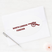 ノースロンドンフォーエバー 楕円形シール (封筒)