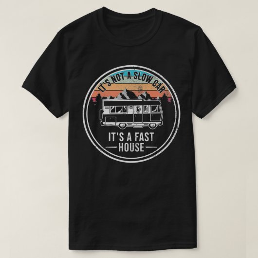ノースローカーファーストハウスヴィンテージ、モーターホームキャンプ Tシャツ (デザイン正面)