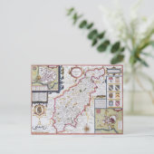 ノースントンシャー、Jodocus Hondiusによる彫刻 ポストカード (スタンド正面)