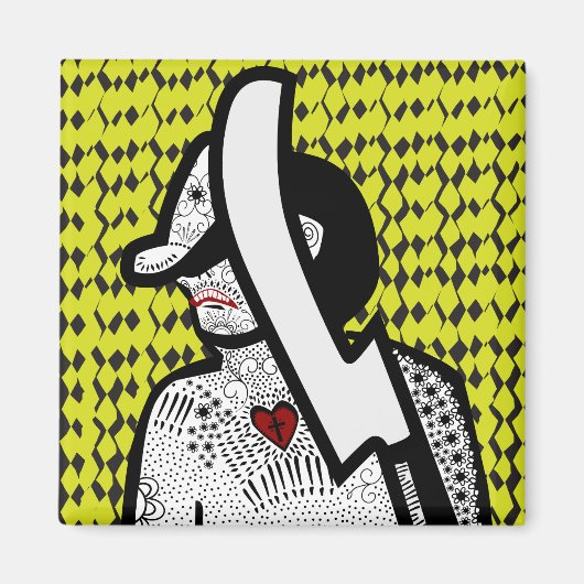 ノースヴィルステーキ記念磁石 マグネット (正面)