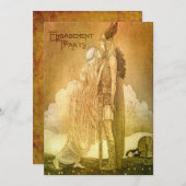 ノース神話のエンゲージメントパーティー カスタム 招待状 (正面/裏面)