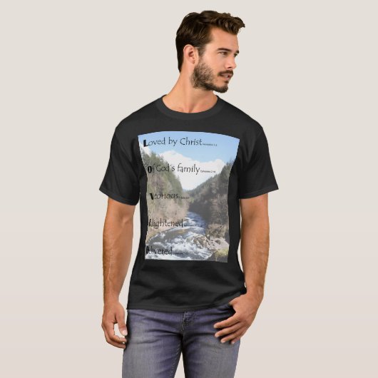 ノース・サンティアム川を愛するクラシックデザイン Tシャツ (正面フル)