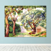 ノース – リスボンの近くのシントラのコルクの木 キャンバスプリント (インサイチュ (ウッドフロア))