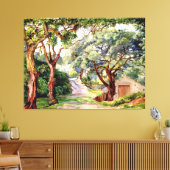 ノース – リスボンの近くのシントラのコルクの木 キャンバスプリント (インサイチュ (リビング))