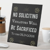 ノーズおもしろいルー異教のズの古い神々を勧誘しない 台座サイン (インサイチュ)