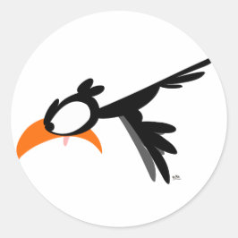 ノーズダイビングlil' birdie :)ステッカー ラウンドシール